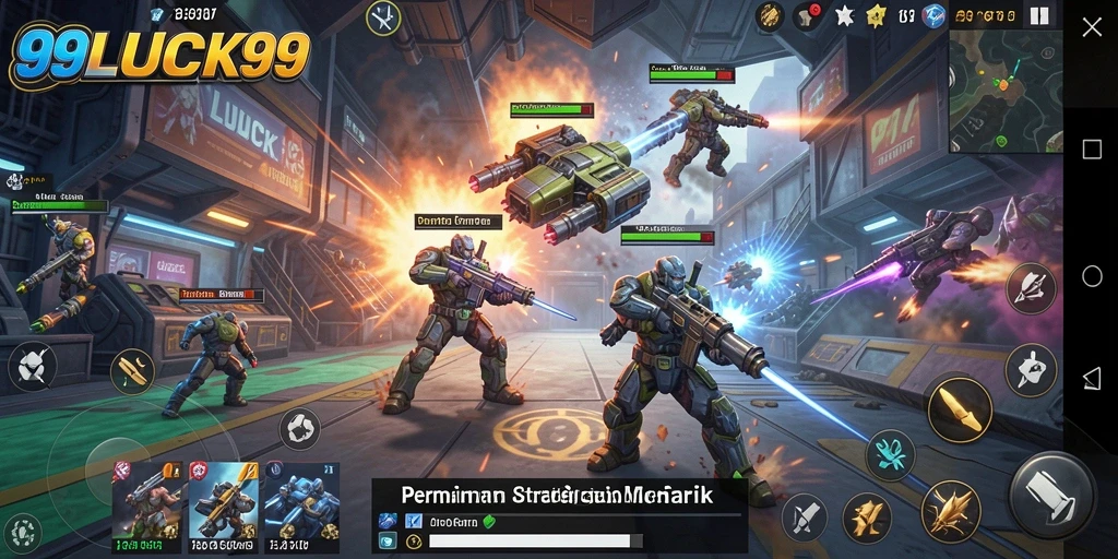 Gameplay seru dan strategis dalam 99LUCK99 menunjukkan taktik dan pertempuran.