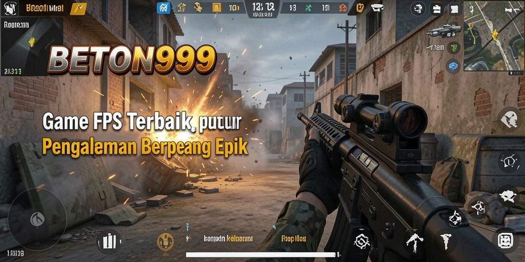 Screenshot BETON999 menampilkan aksi menembak yang mendebarkan.