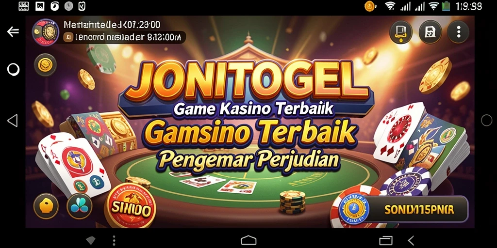 Tampilan menarik dari permainan Kasino di JONITOGEL.