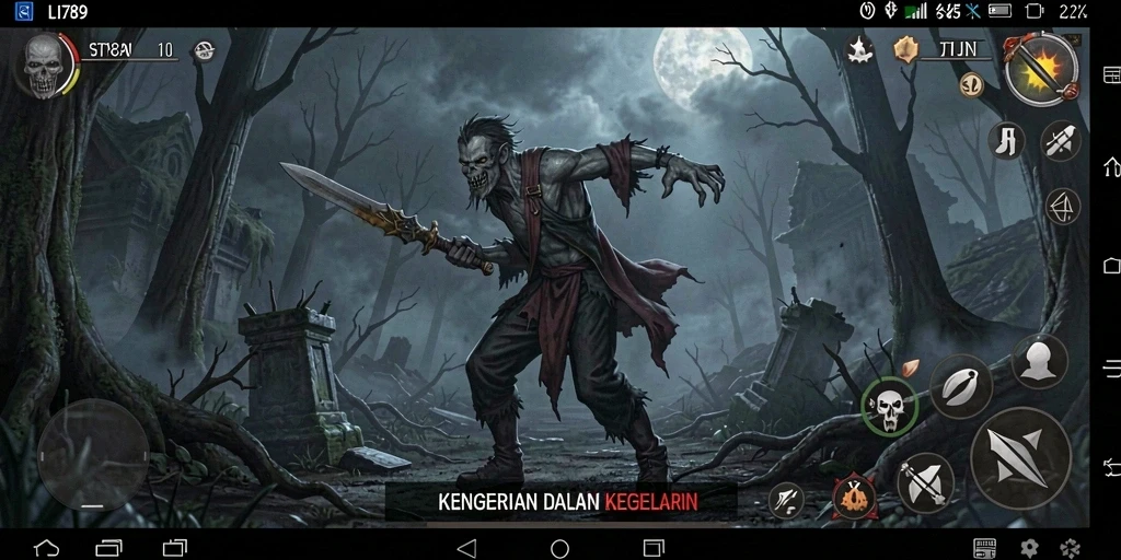 Tampilan gameplay LI789 yang seram dan menegangkan.