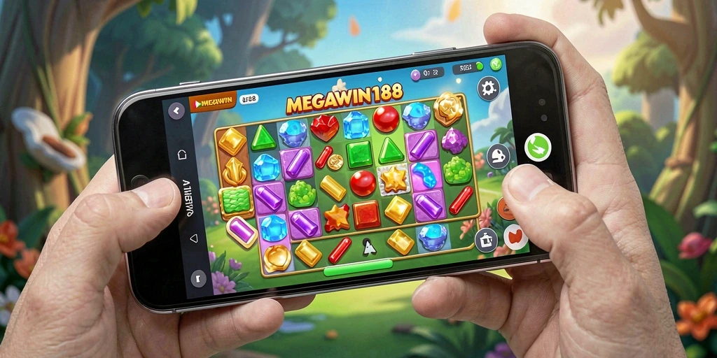 Tampilan gameplay MEGAWIN188 yang menarik dan penuh warna.
