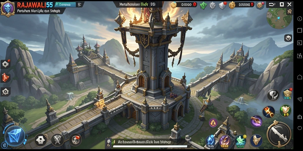 Screenshot gameplay menampilkan aksi seru dalam game Tower Defense.