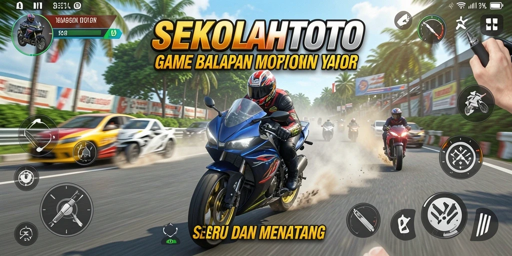 Tampilan gameplay menarik di <strong>SEKOLAHTOTO</strong> dengan balapan yang memacu adrenalin.