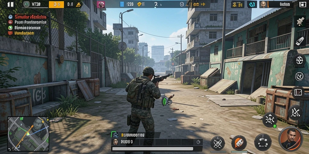 Screenshot VT38 menampilkan gameplay simulasi yang mendalam dan interaktif.