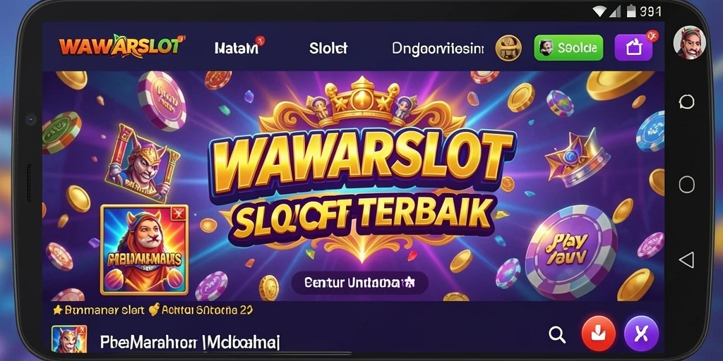 Tampilan gameplay WAWARSLOT dengan tema yang menarik dan fitur bonus.